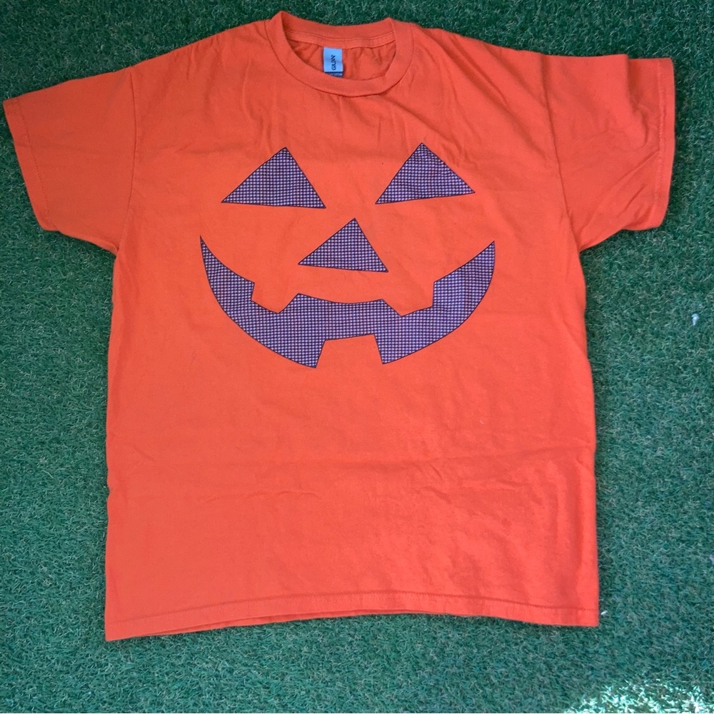 Jesse Pinkman jack-o-lantern orange shirt